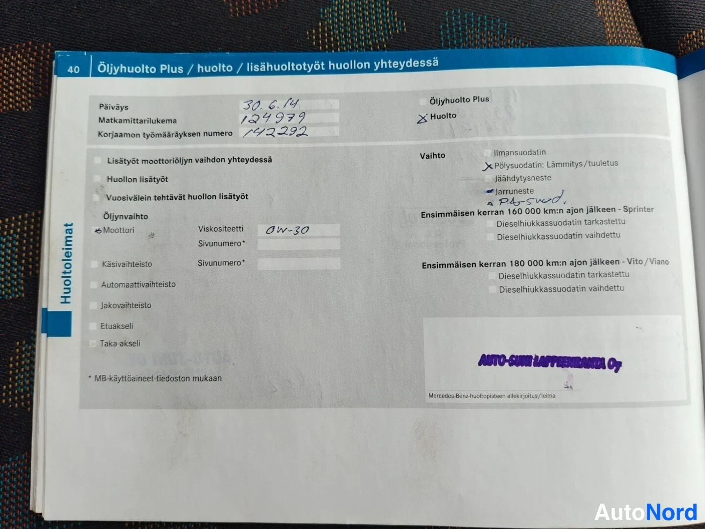 Musta Mercedes-Benz Vito 115 CDI 2008, asiakirja, kuva 25