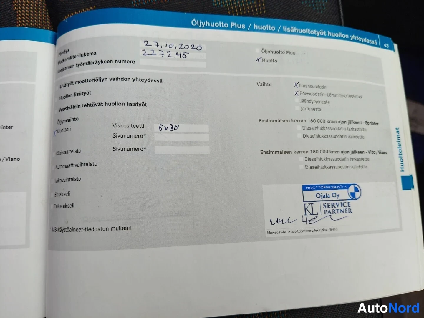 Musta Mercedes-Benz Vito 115 CDI 2008, asiakirja, kuva 27