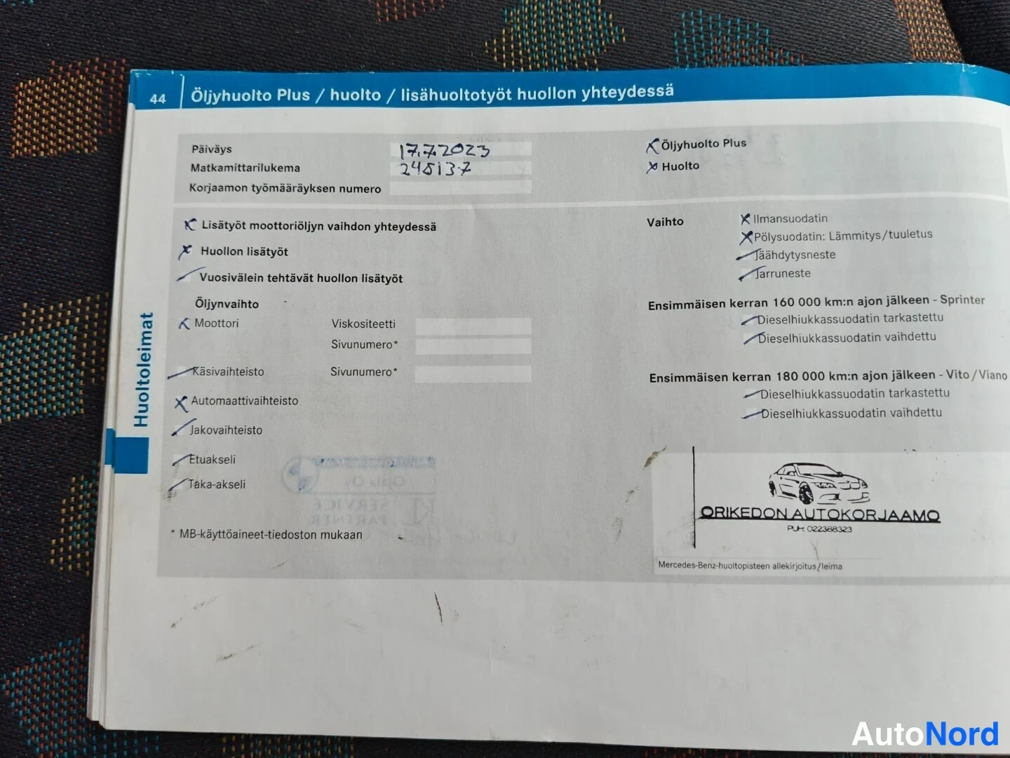 Musta Mercedes-Benz Vito 115 CDI 2008, asiakirja, kuva 31