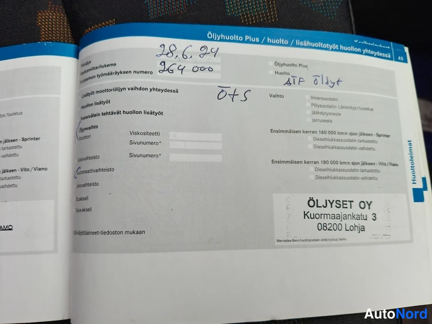 Musta Mercedes-Benz Vito 115 CDI 2008, asiakirja, kuva 35