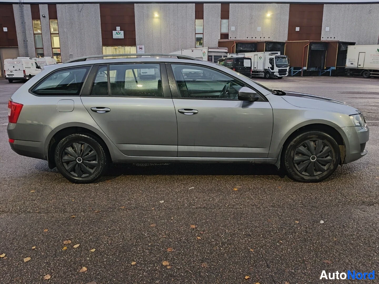 Harmaa Skoda Octavia 2014, sivulta, kuva 5