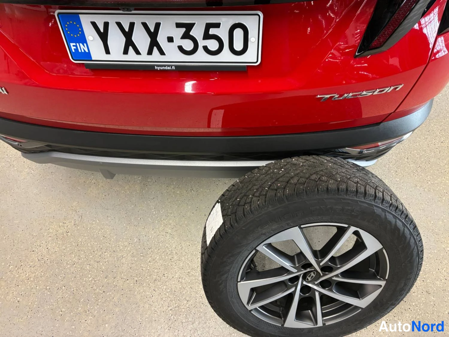 Punainen Hyundai Tucson 2024, yksityiskohta, kuva 16