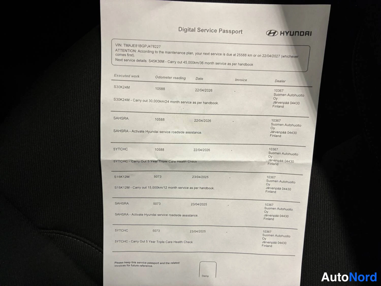 Punainen Hyundai Tucson 2024, asiakirja, kuva 30
