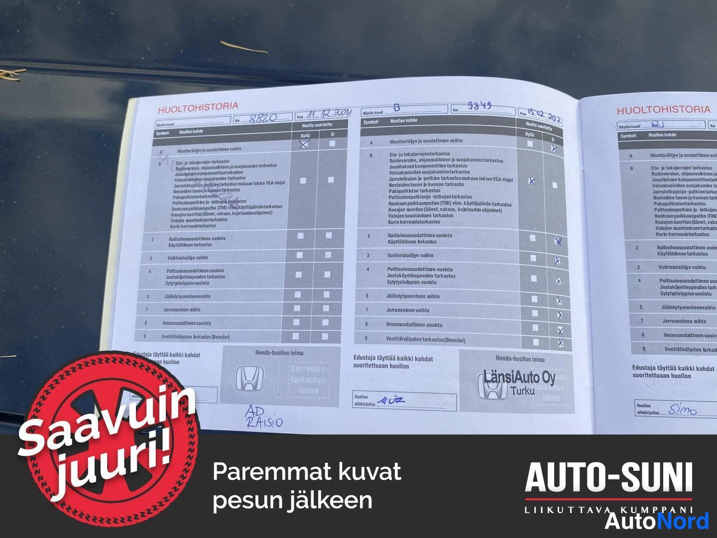 Musta Honda Accord 2011, asiakirja, kuva 13