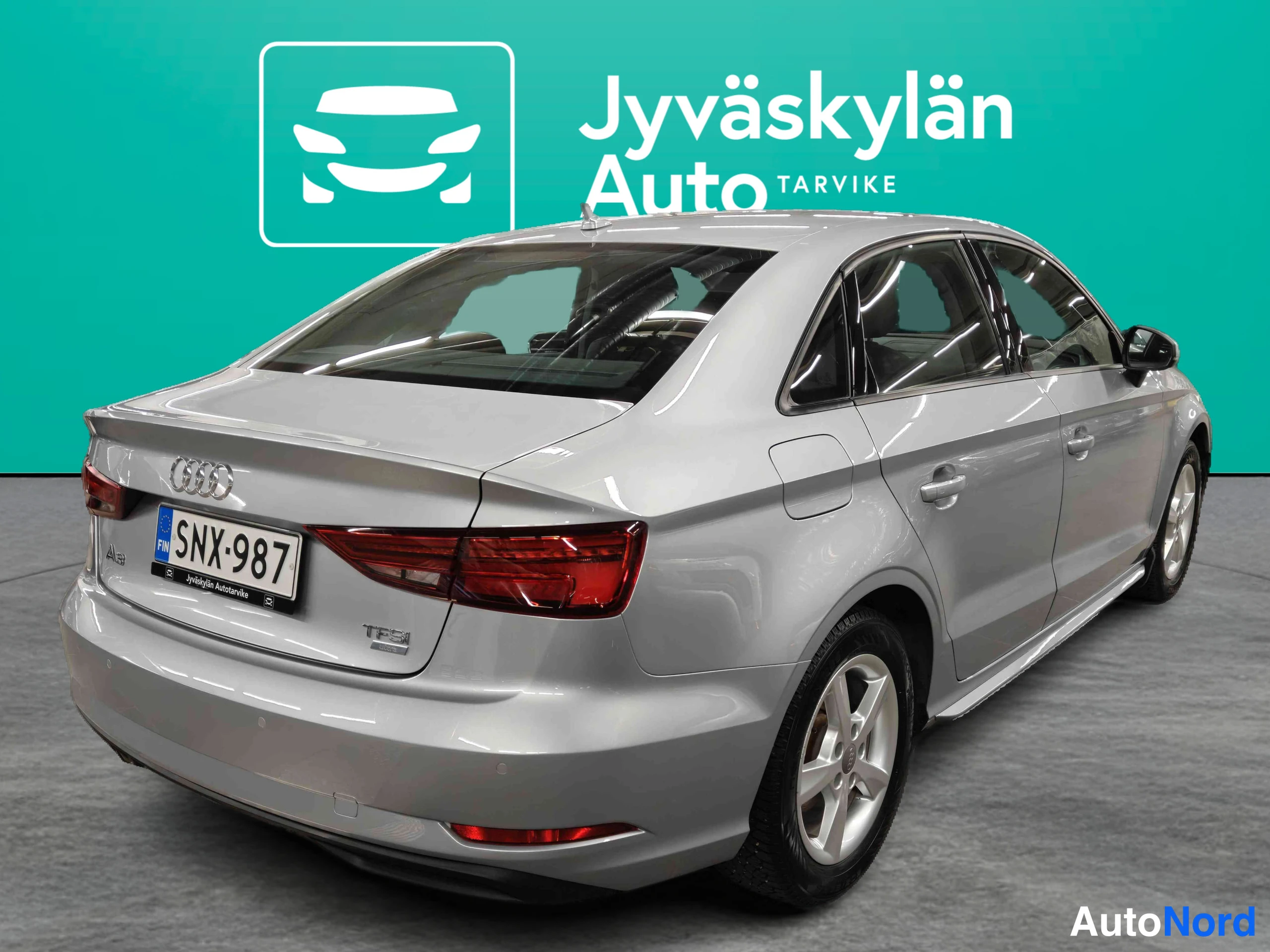 Silver Audi A3 2017, rear three-quarter, photo 14
