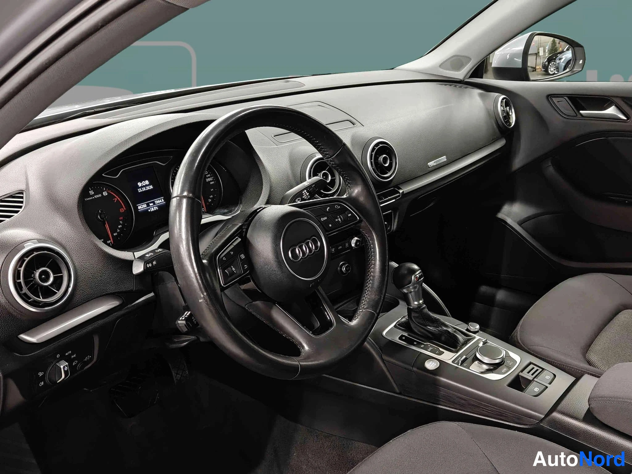 Silver Audi A3 2017, cockpit, photo 17
