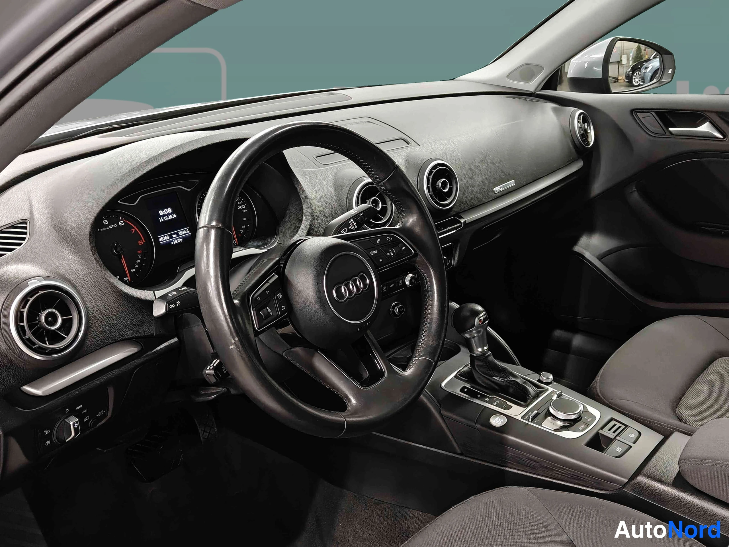 Silver Audi A3 2017, cockpit, photo 18
