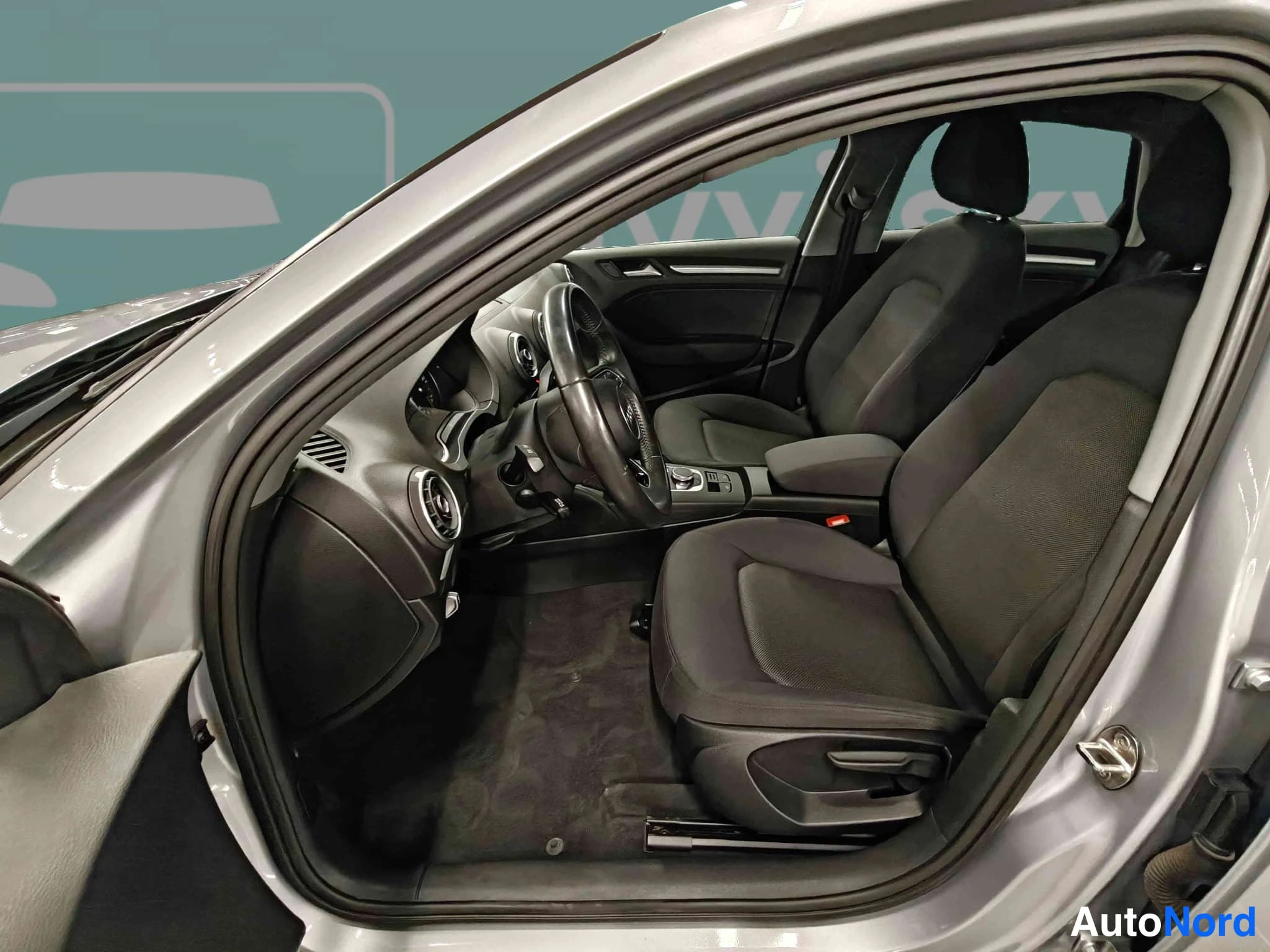 Silver Audi A3 2017, front seats, photo 23