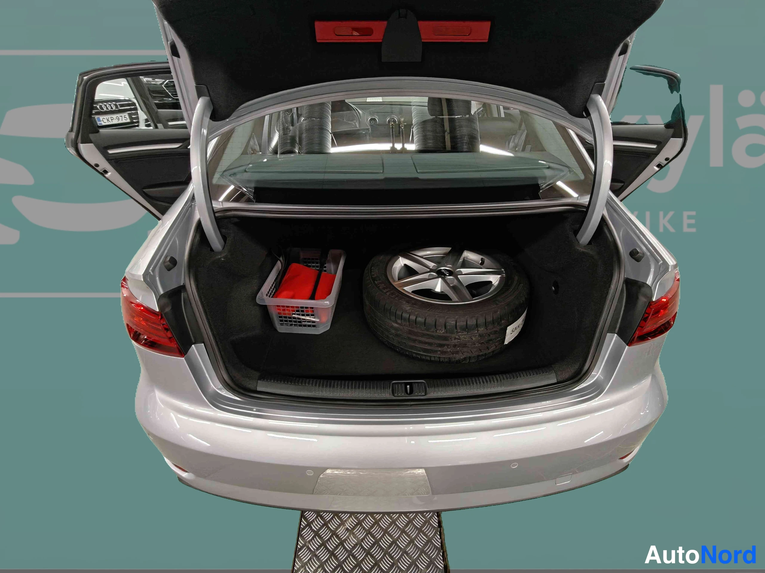 Silver Audi A3 2017, rear, photo 16