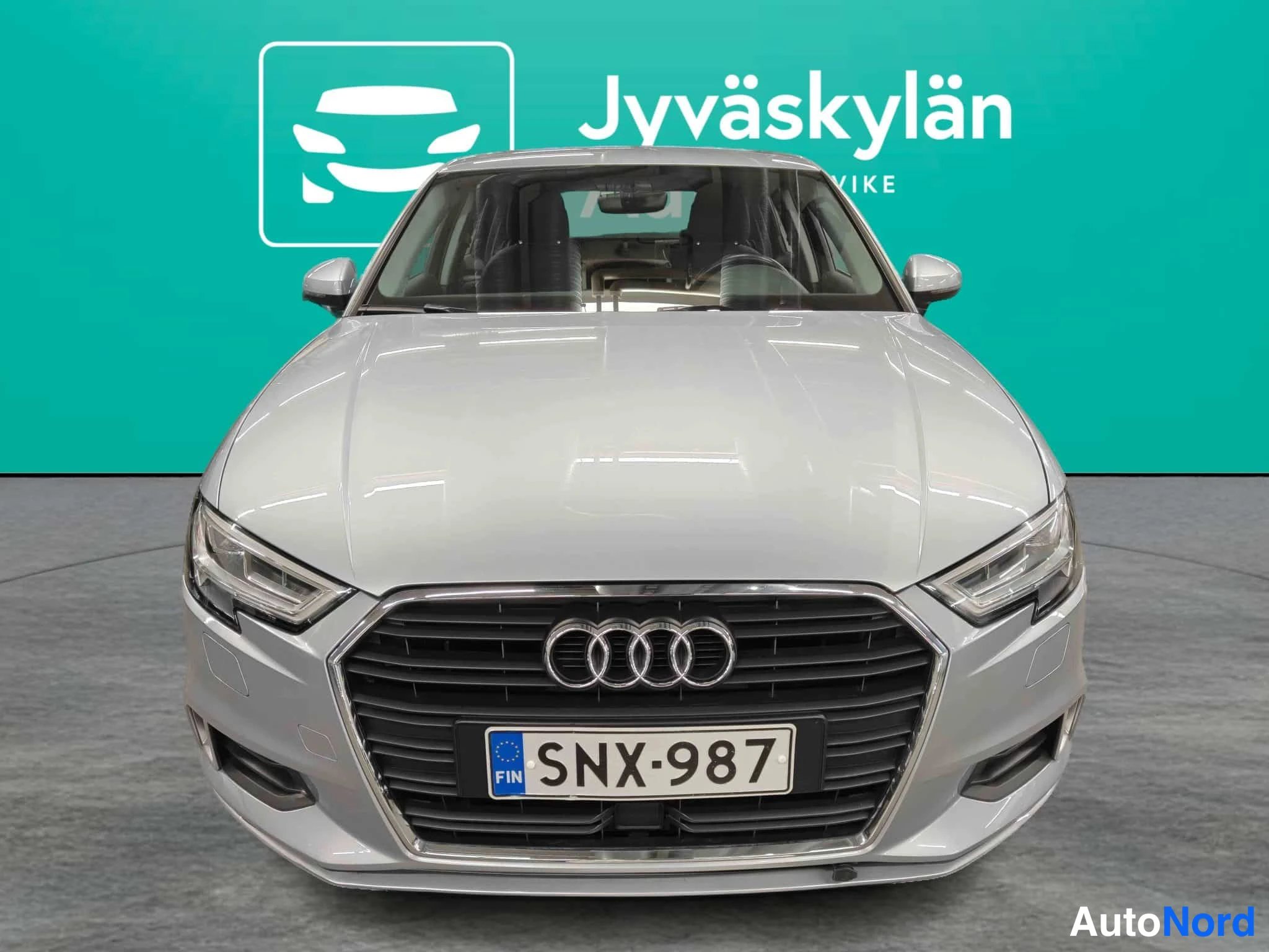 Silver Audi A3 2017, front, photo 9