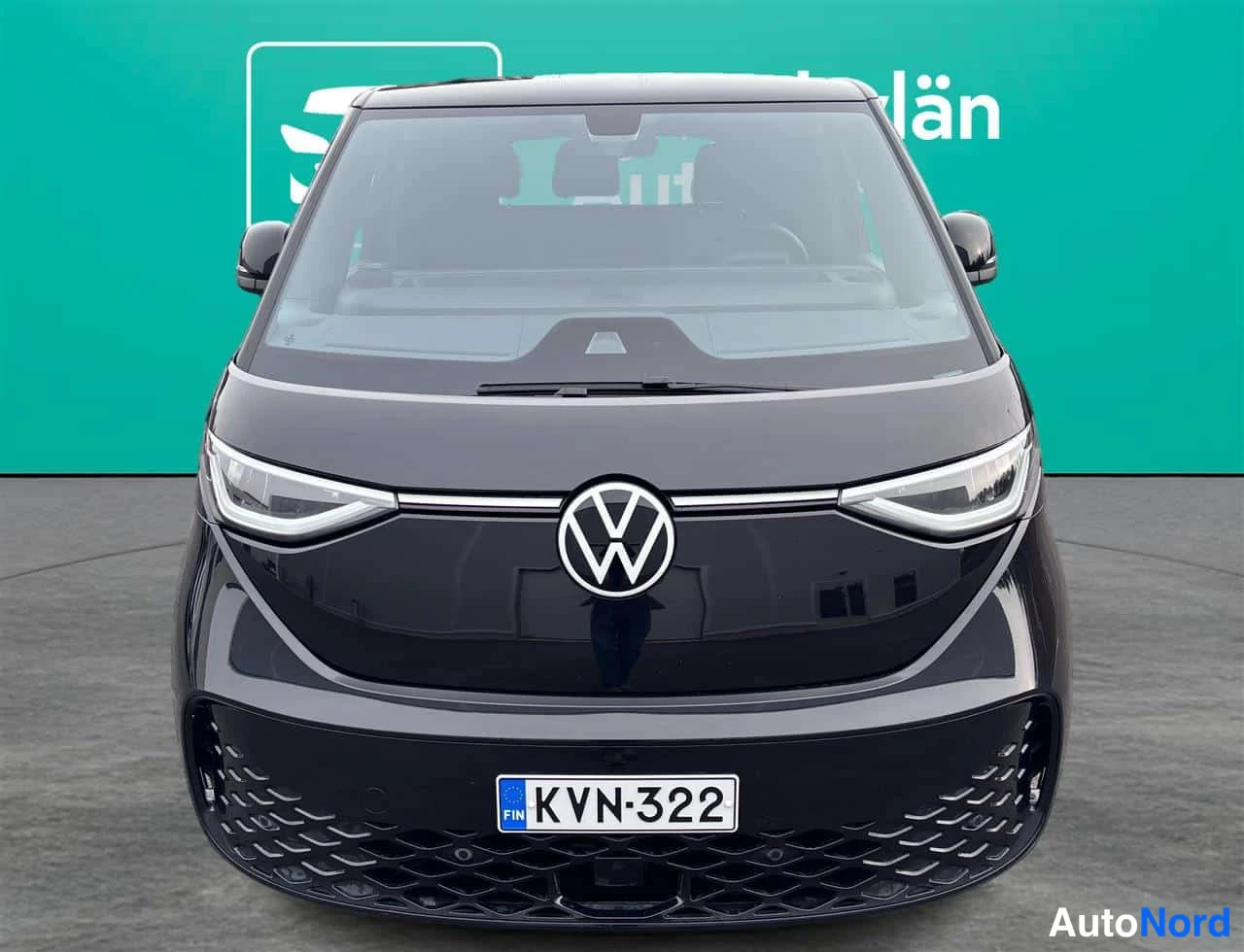 Black Volkswagen ID. Buzz 2023, front, photo 3