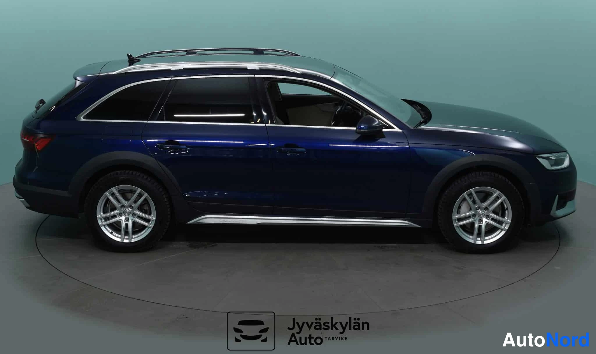 Sininen Audi A4 allroad quattro 2021, etuviisto, keula oikealle, kuva 6