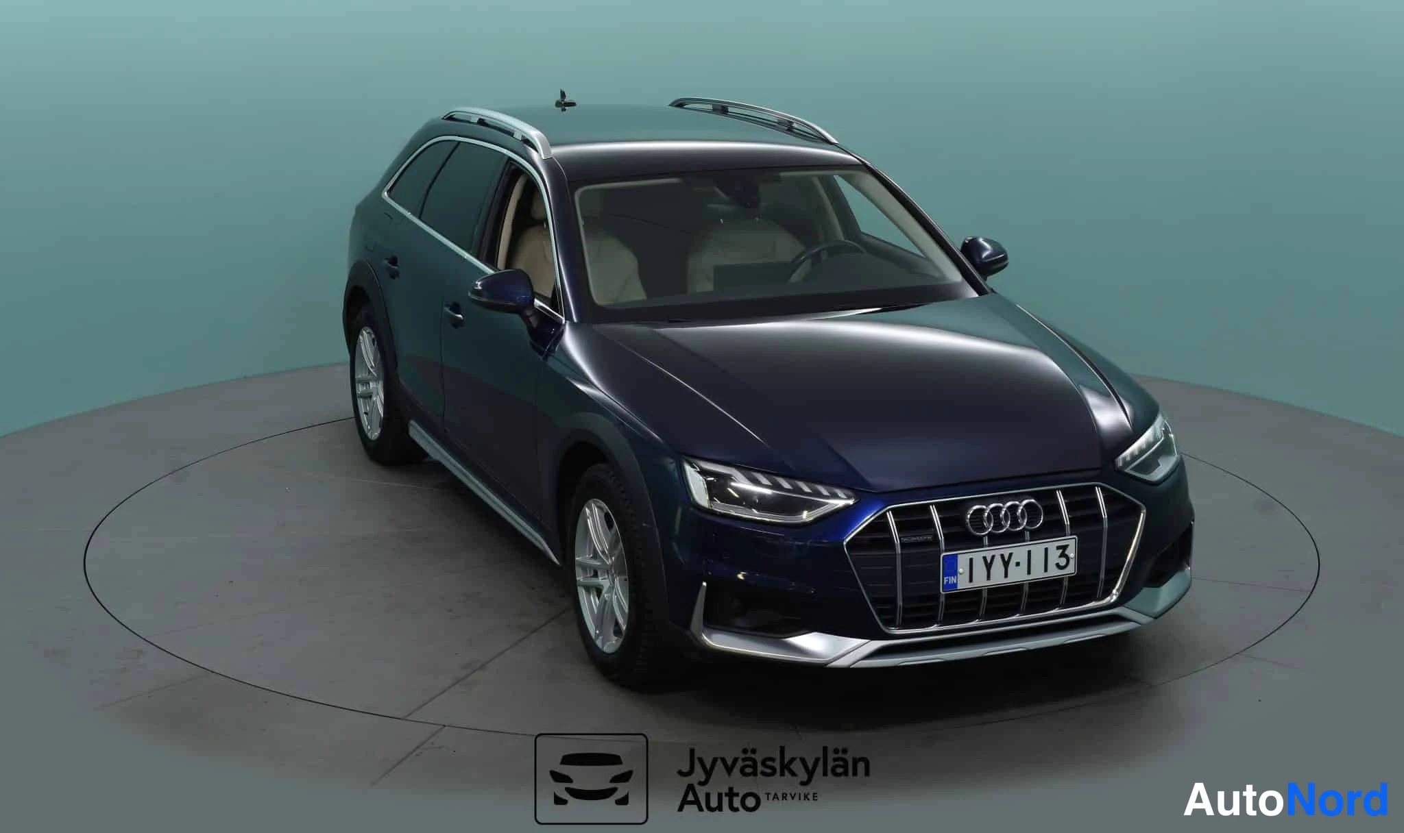 Sininen Audi A4 allroad quattro 2021, etuviisto, keula oikealle, kuva 8