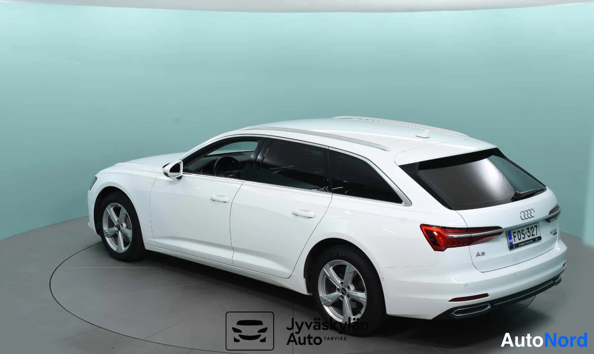 Valkoinen Audi A6 2021, takaviisto, kuva 7