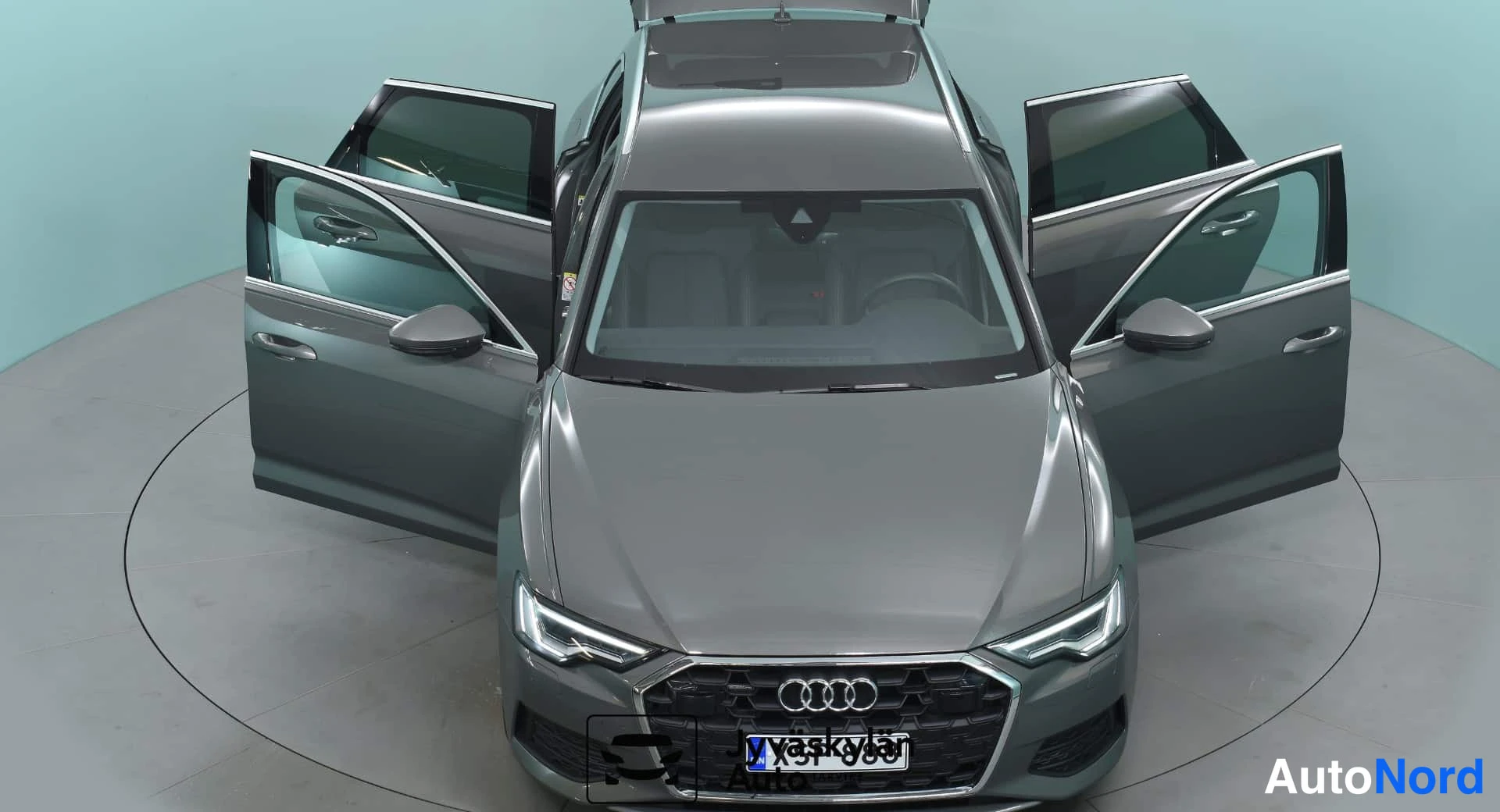 Harmaa Audi A6 2024, edestä, kuva 4