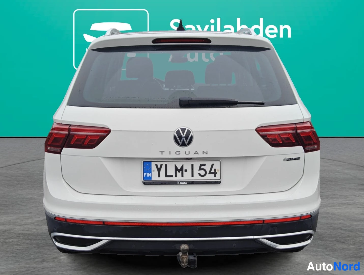 Valkoinen Volkswagen Tiguan 2022, takaa, kuva 6