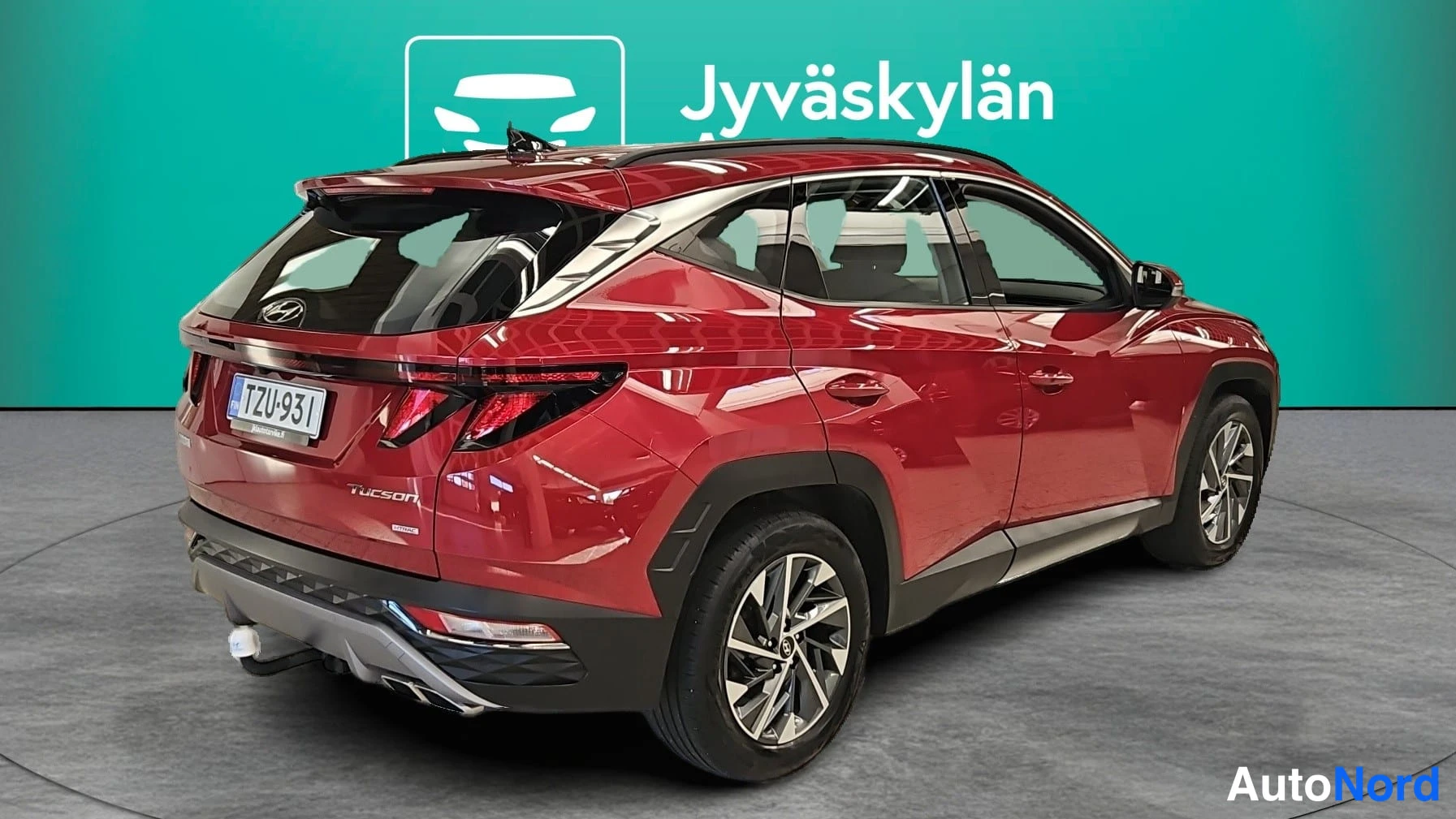 Punainen Hyundai Tucson 2021, takaviisto, kuva 6