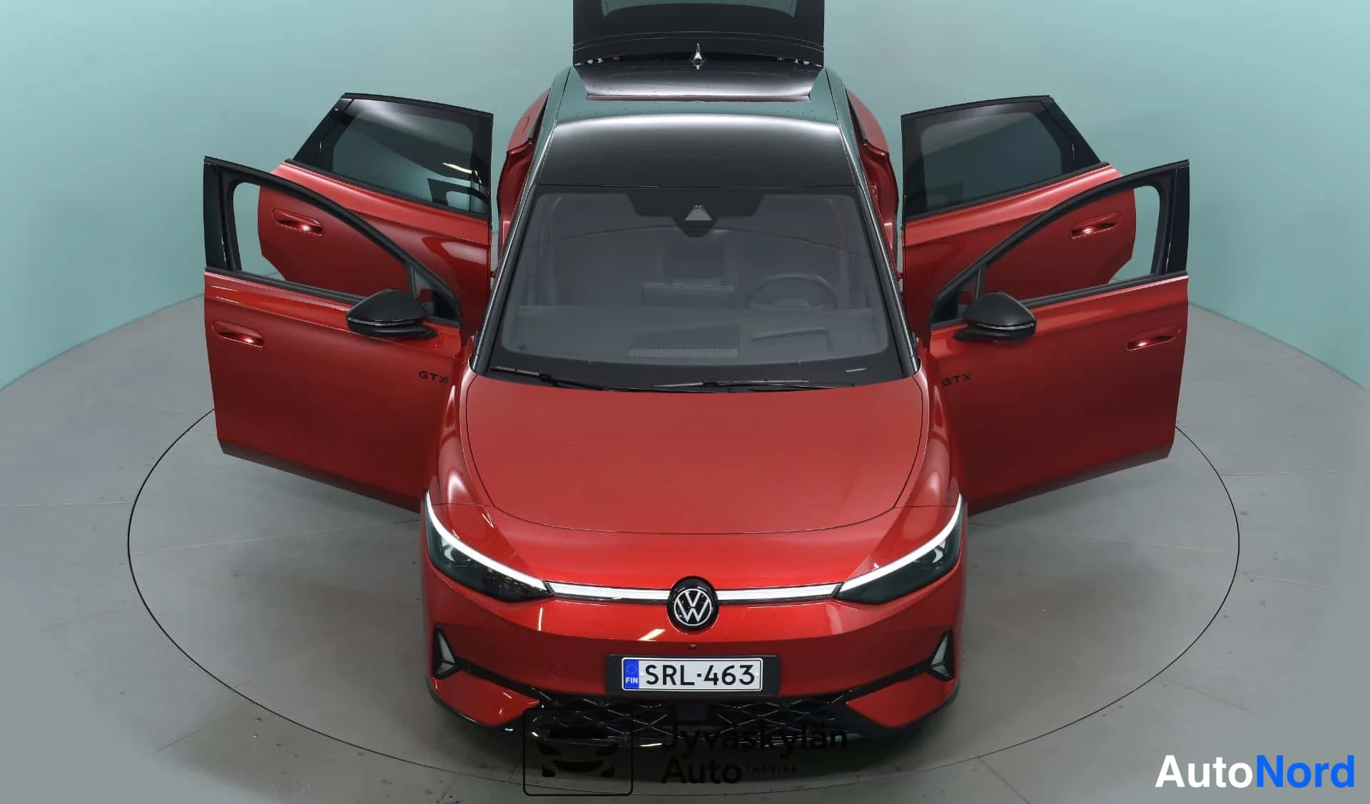 Punainen Volkswagen ID.7 2025, etuviisto, kuva 4