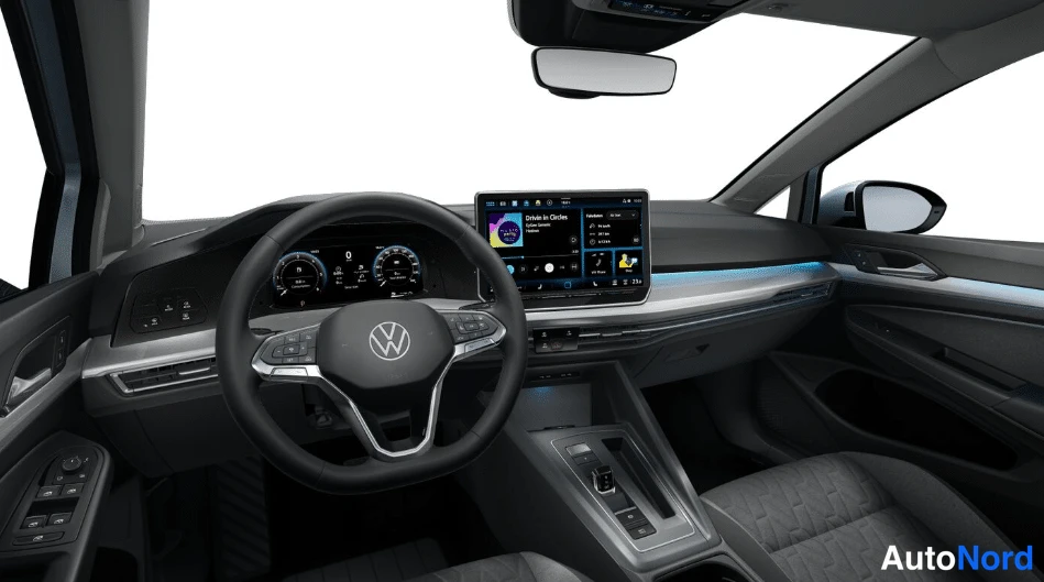 Harmaa Volkswagen Golf 2026, ohjaamo, kuva 4