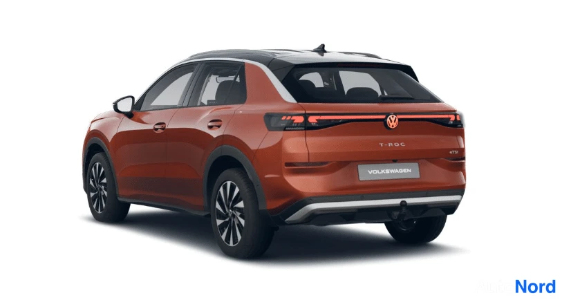 Punainen Volkswagen T-Roc 2026, takaviisto, kuva 3