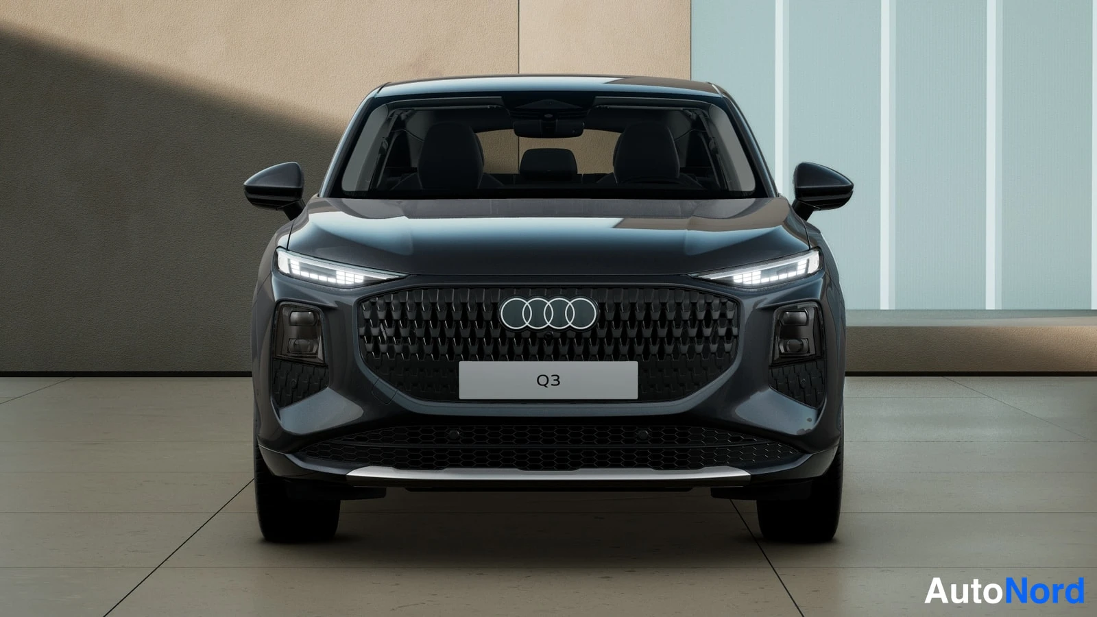 Grey Audi Q3 2026, front, photo 2
