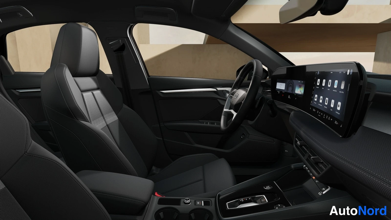 Black Audi A3 2026, cockpit, photo 5