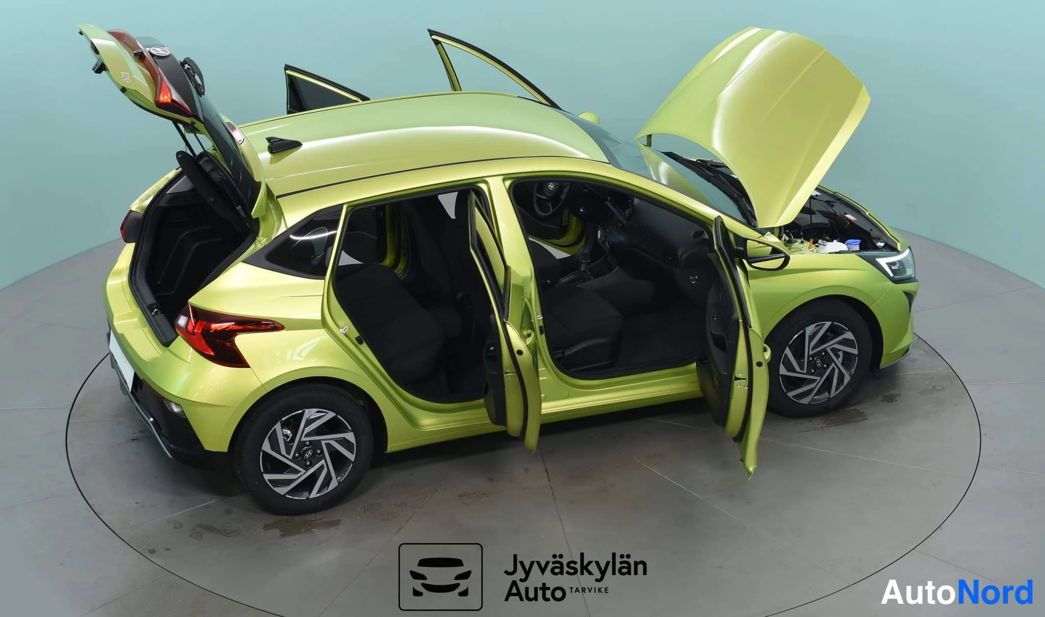 Yellow Hyundai i20 2026, rear three-quarter, photo 18