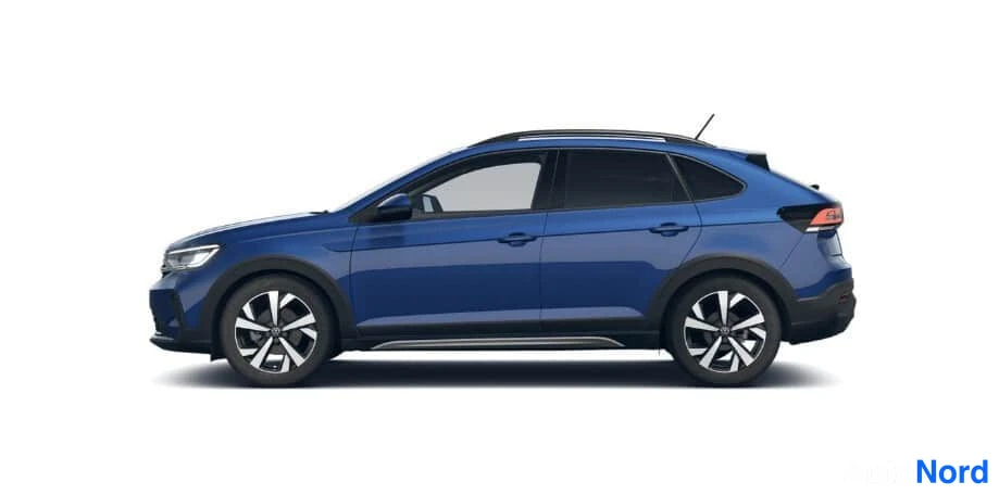 Sininen Volkswagen Taigo 2026, sivulta, kuva 2