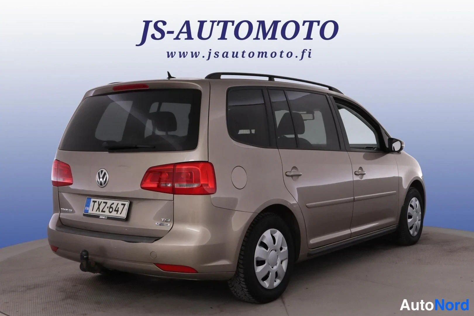 Ruskea Volkswagen Touran 2012, takaviisto, kuva 6