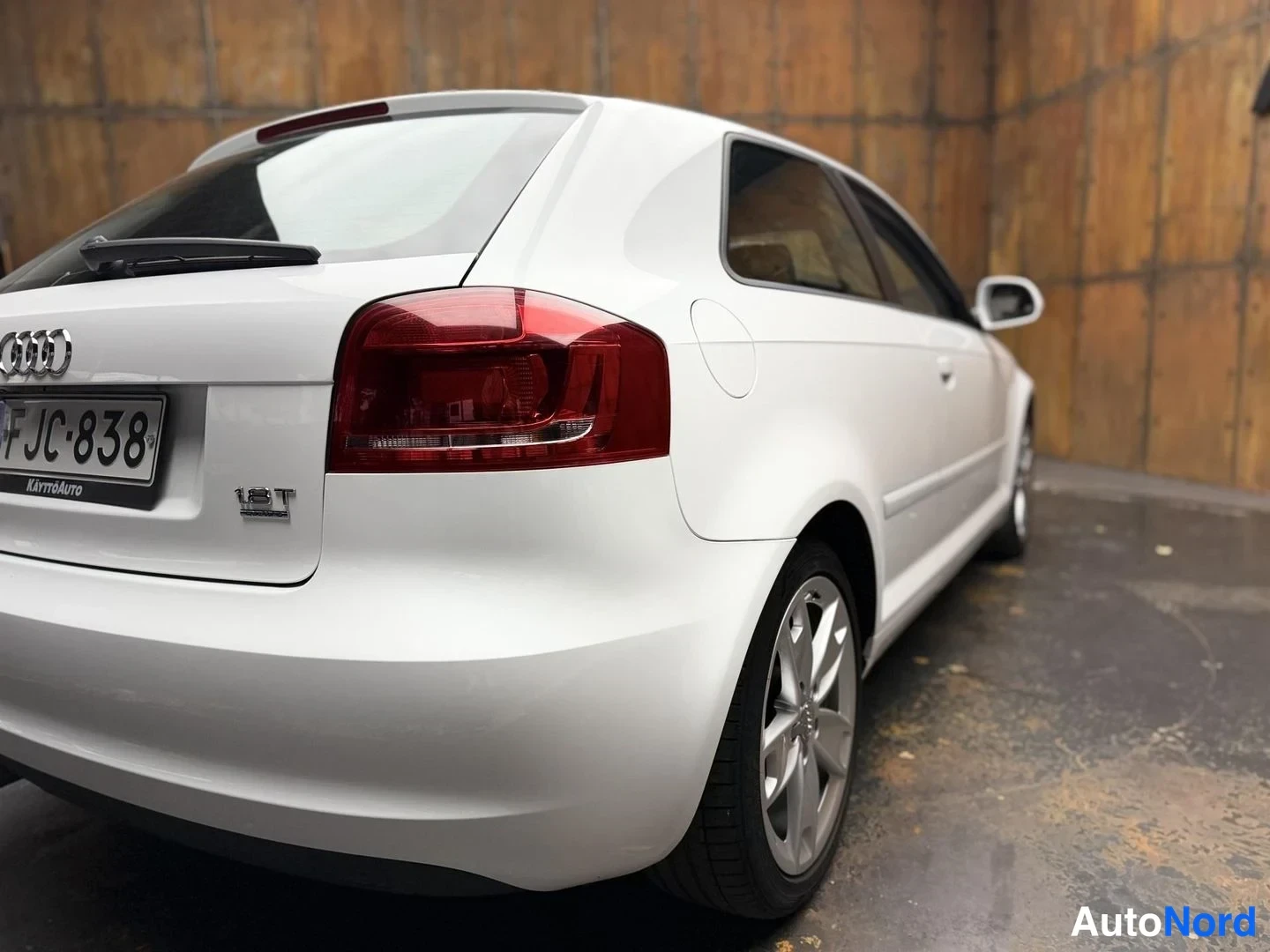 Valkoinen Audi A3 2008, takaviisto, kuva 13