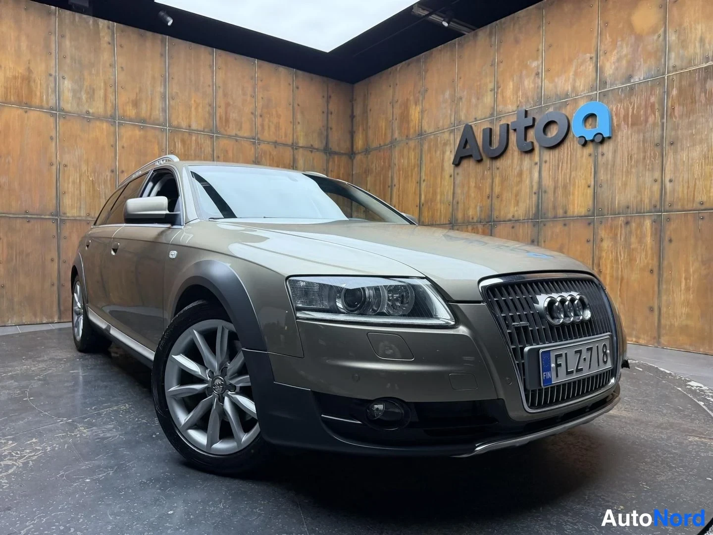 Beige Audi A6 allroad quattro 2007, etuviisto, keula oikealle, kuva 4
