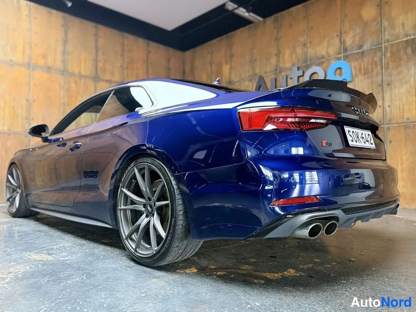 Sininen Audi S5 2016, takaviisto, kuva 13
