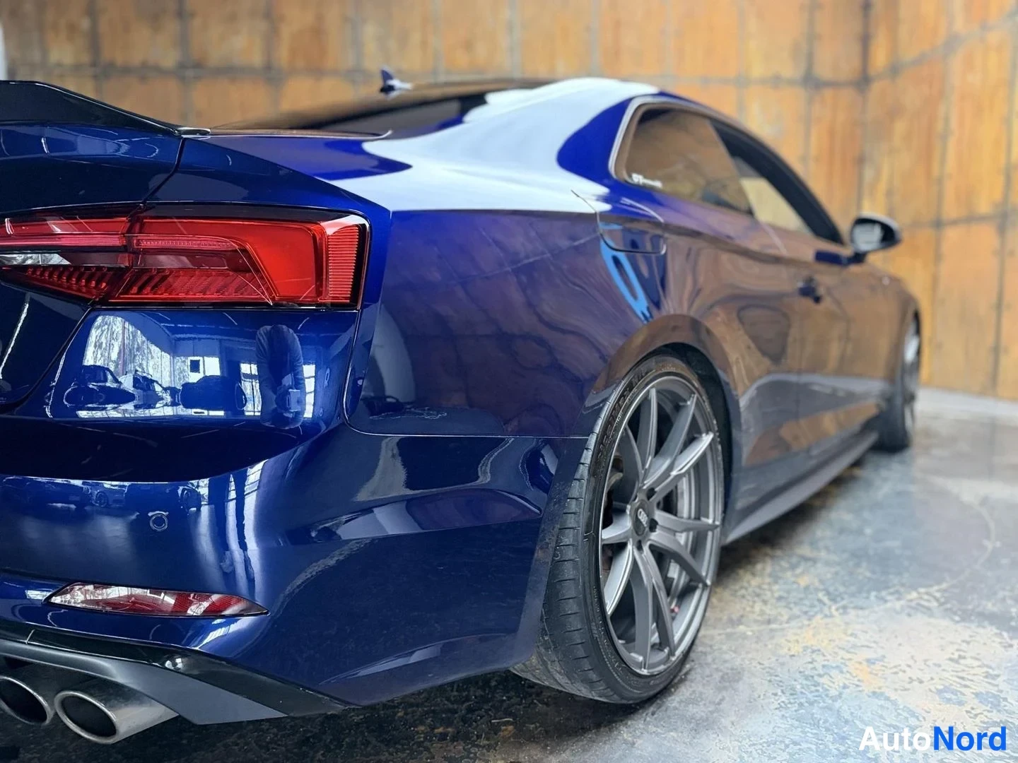 Sininen Audi S5 2016, takaviisto, kuva 14