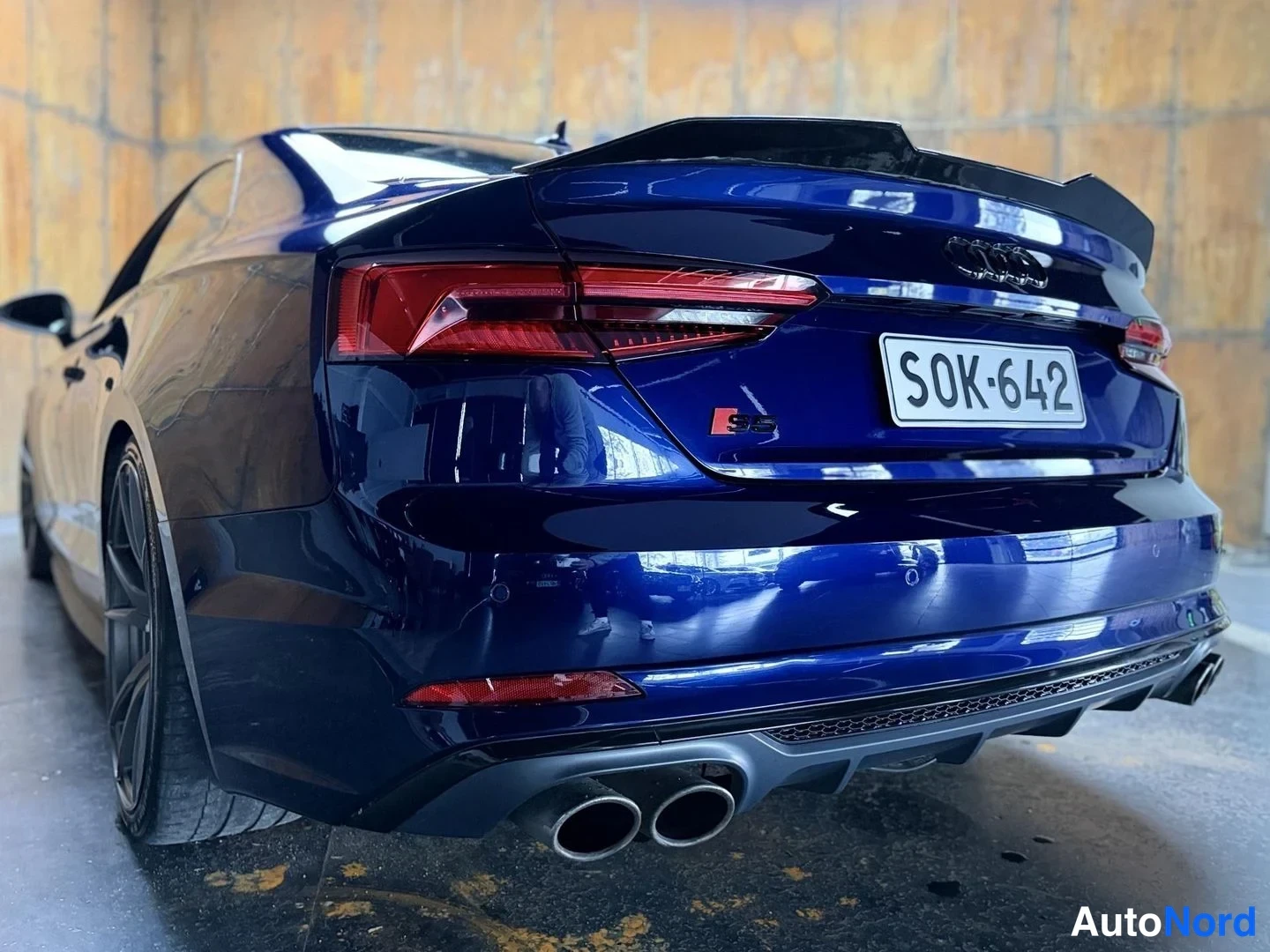 Sininen Audi S5 2016, takaviisto, kuva 12