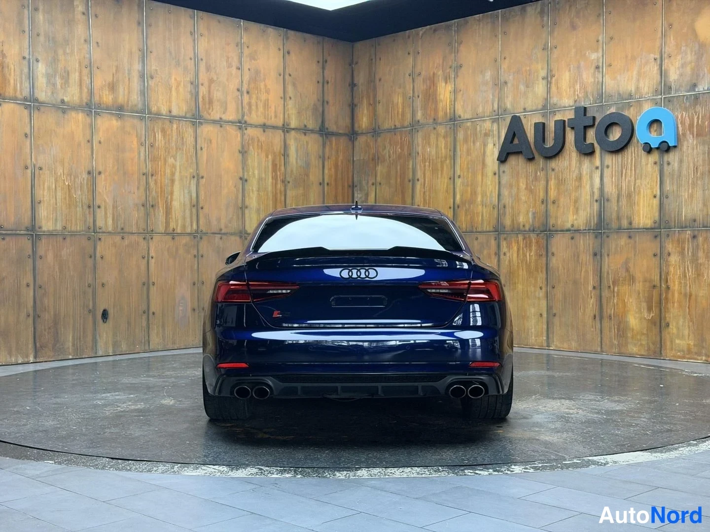 Sininen Audi S5 2016, takaa, kuva 17