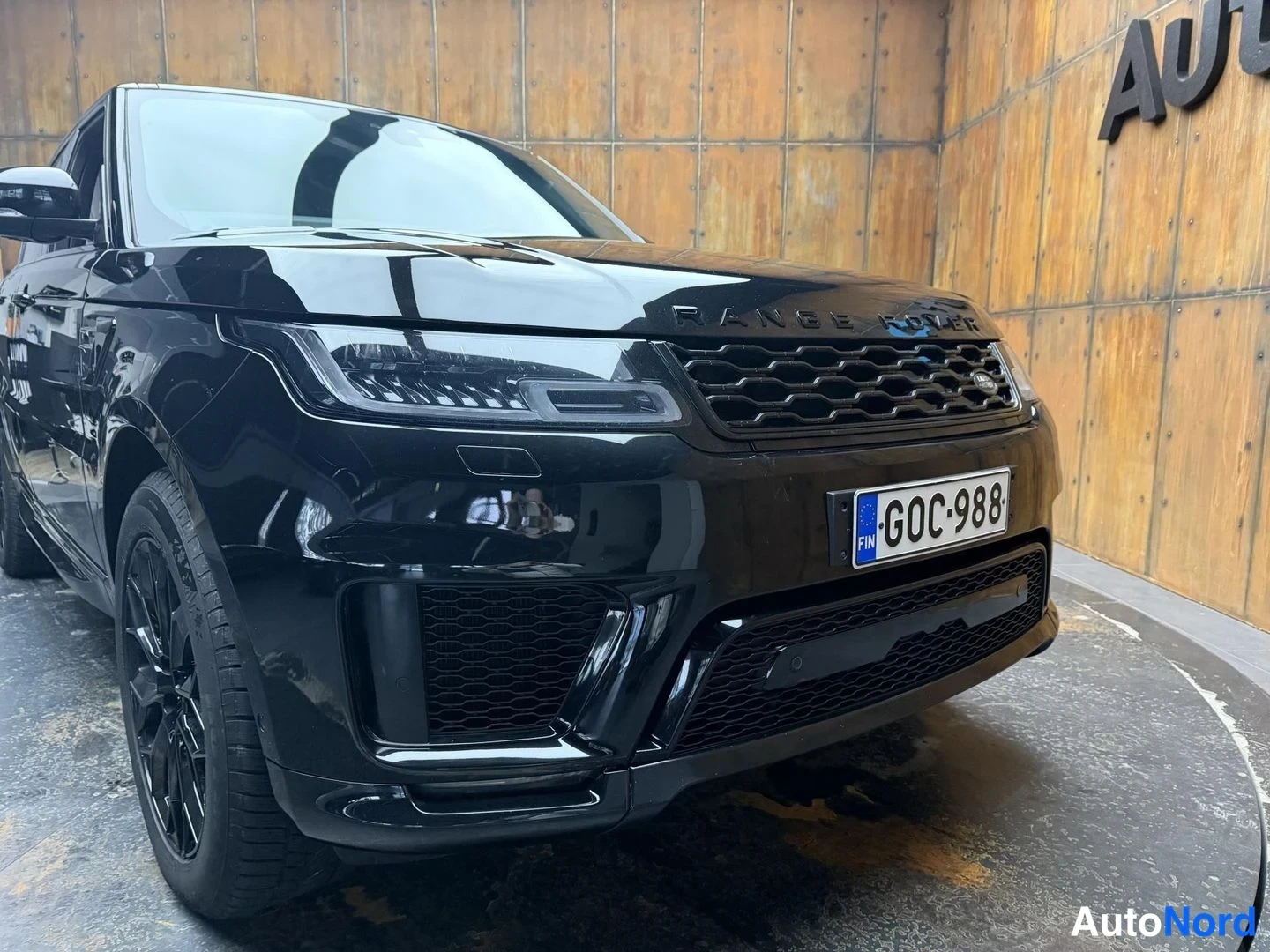 Musta Land Rover Range Rover Sport 2018, etuviisto, kuva 9