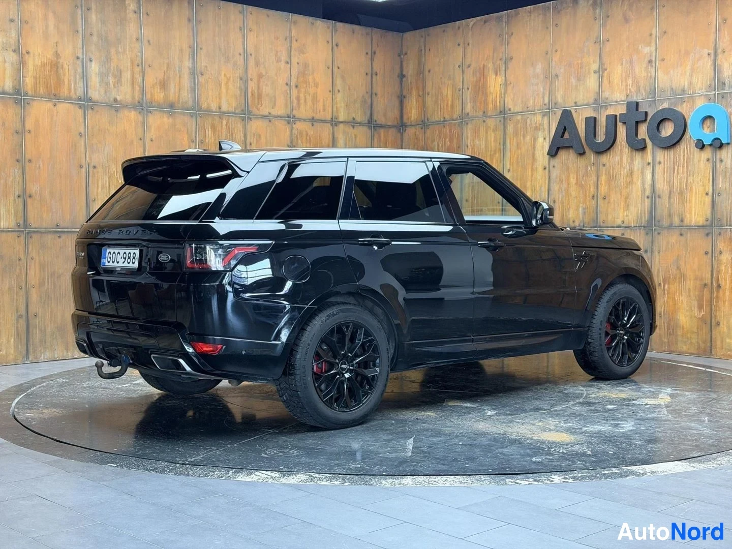 Musta Land Rover Range Rover Sport 2018, takaviisto, kuva 16