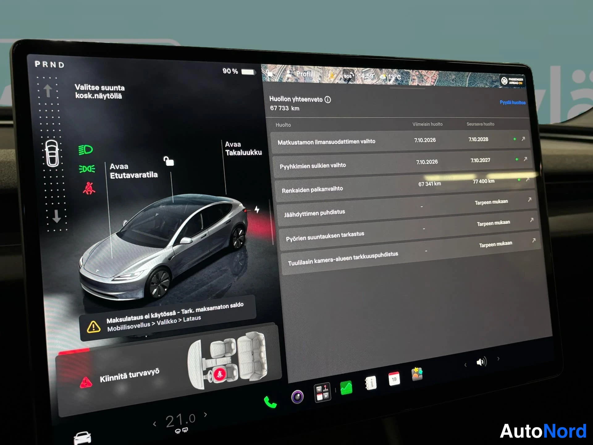 Harmaa Tesla Model 3 2024, yksityiskohta, kuva 15