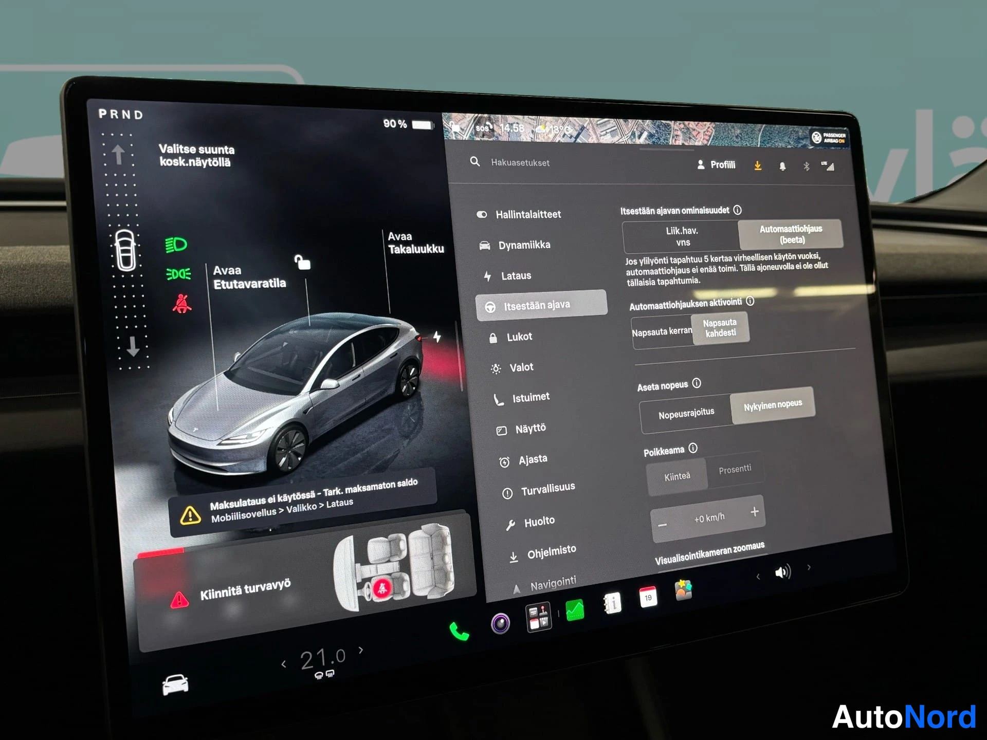 Harmaa Tesla Model 3 2024, yksityiskohta, kuva 16