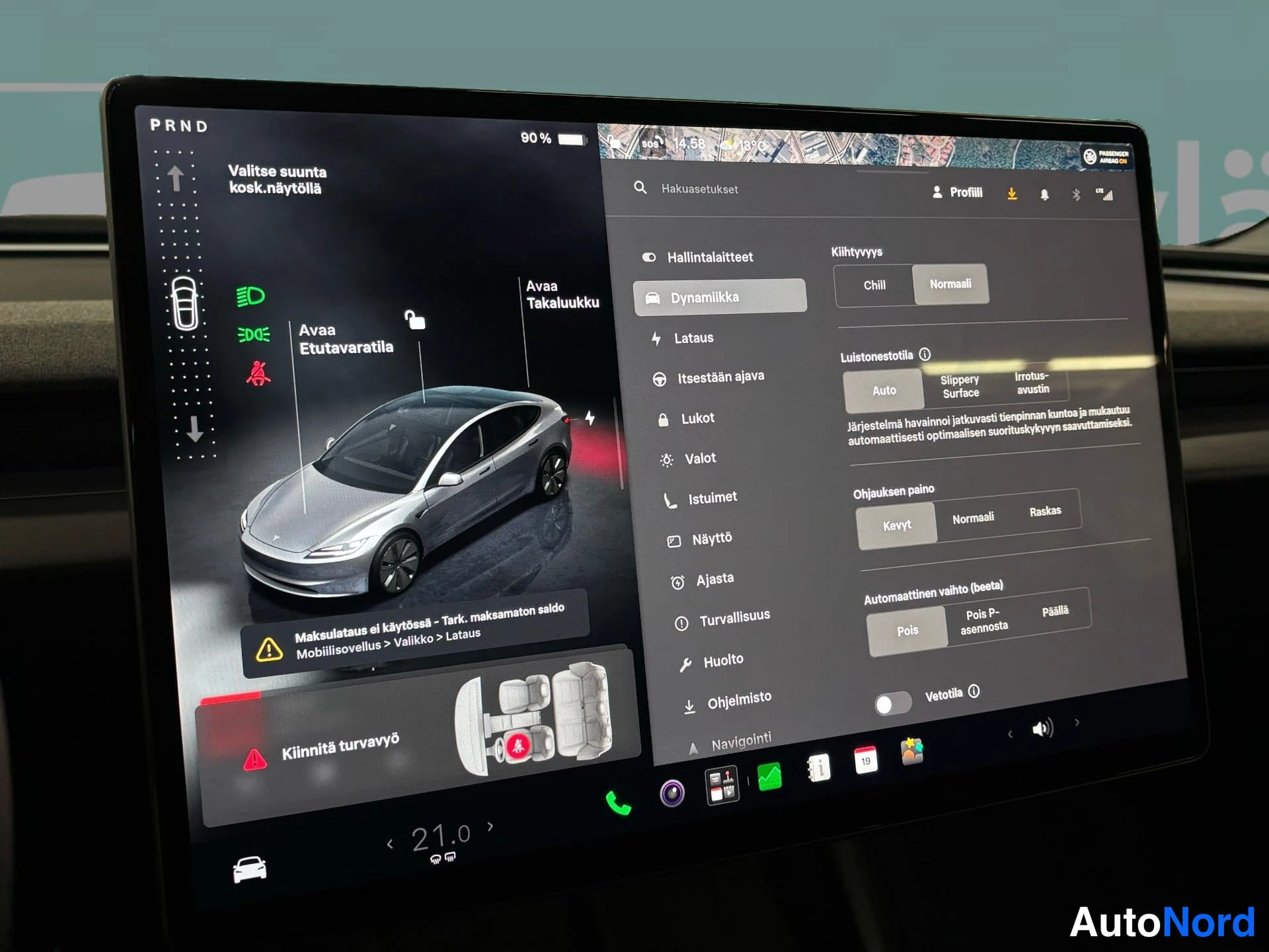 Harmaa Tesla Model 3 2024, yksityiskohta, kuva 17