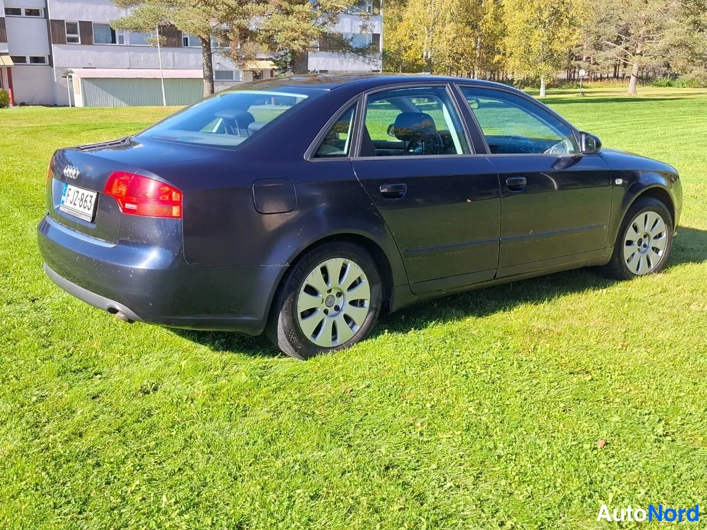 Sininen Audi A4 2006, takaviisto, kuva 4