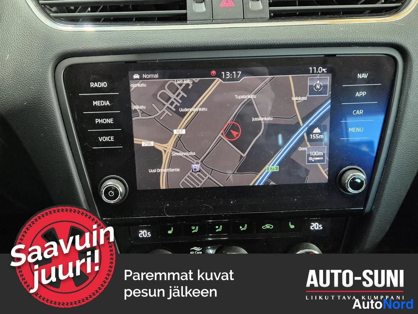 Sininen Skoda Octavia 2020, yksityiskohta, kuva 9