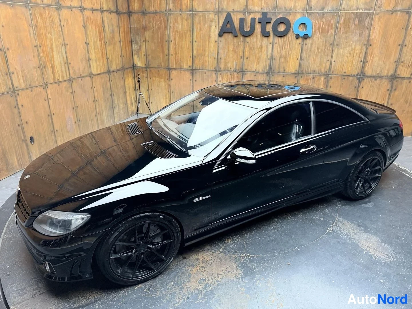Musta Mercedes-Benz CL 63 2007, etuviisto, keula vasemmalle, kuva 3