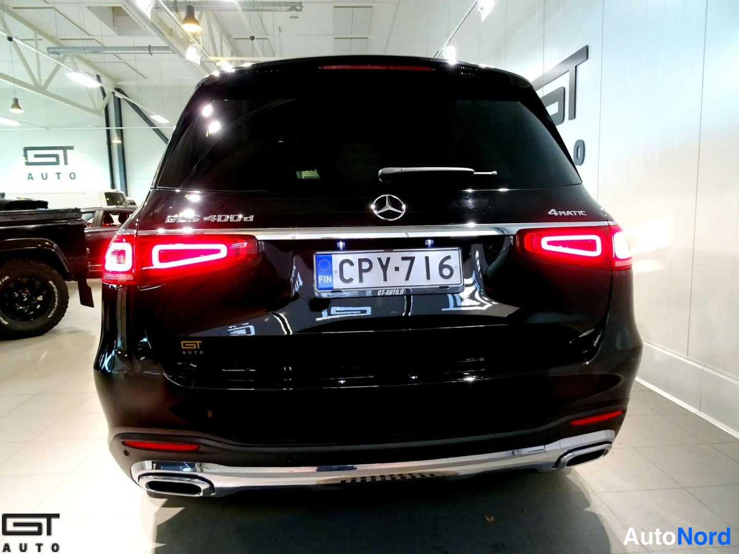 Musta Mercedes-Benz GLS 400 d 4MATIC 2020, takaa, kuva 8