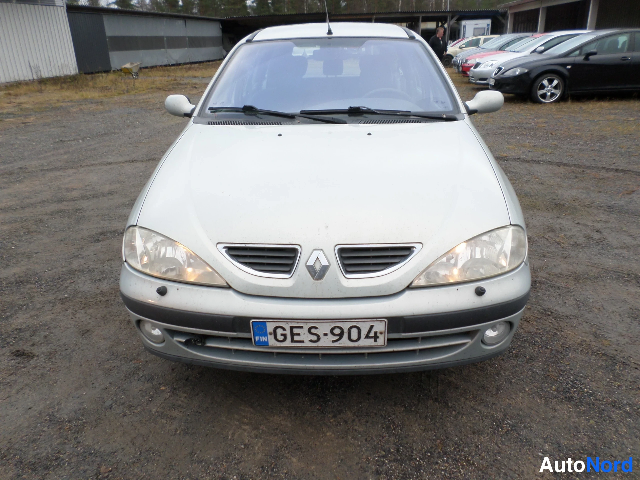 Sininen Renault MEGANE 2001, edestä, kuva 3