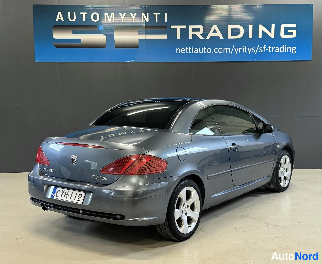 Harmaa Peugeot 307 2005, takaviisto, kuva 14