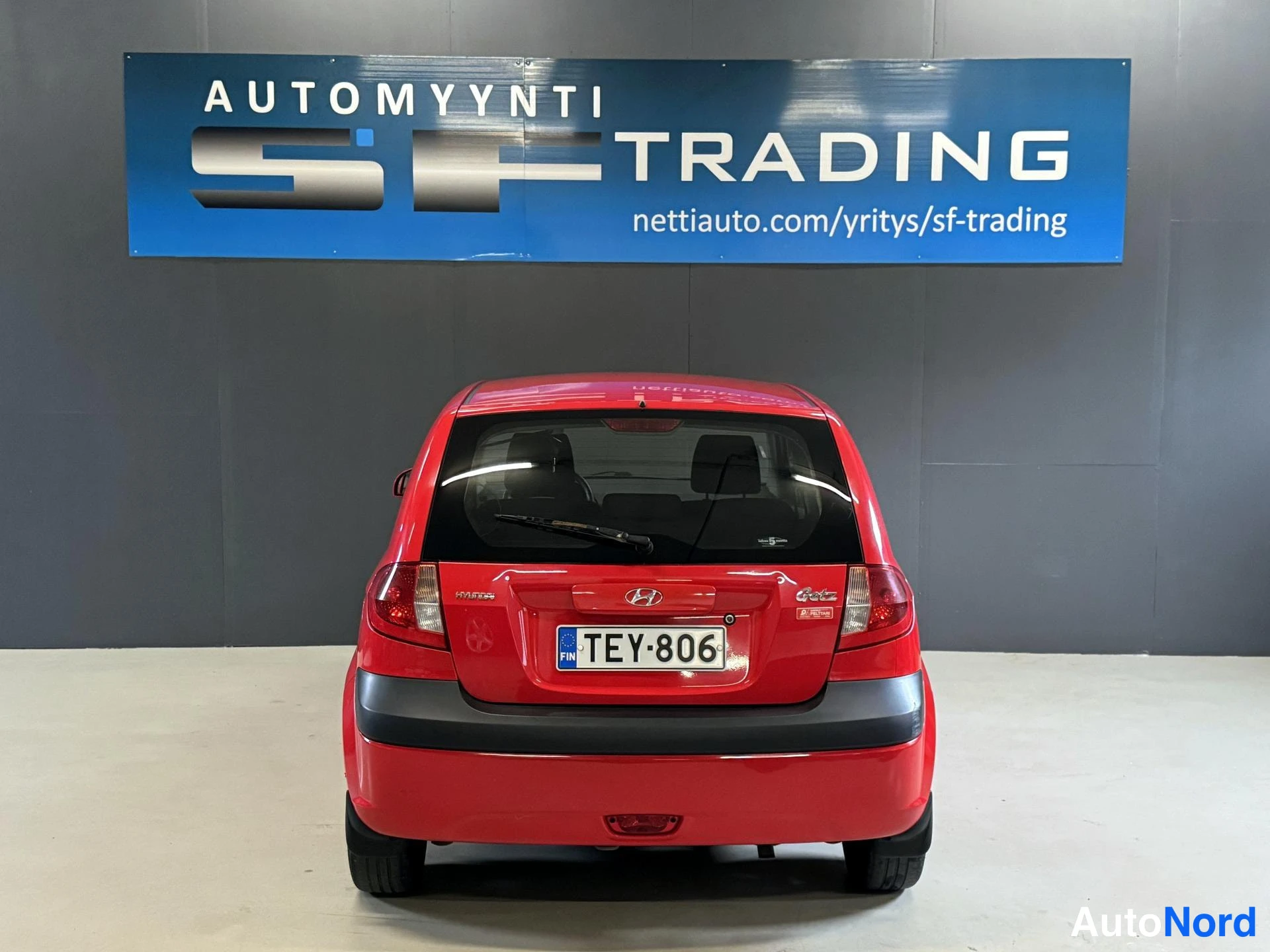 Punainen Hyundai Getz 2007, takaa, kuva 8