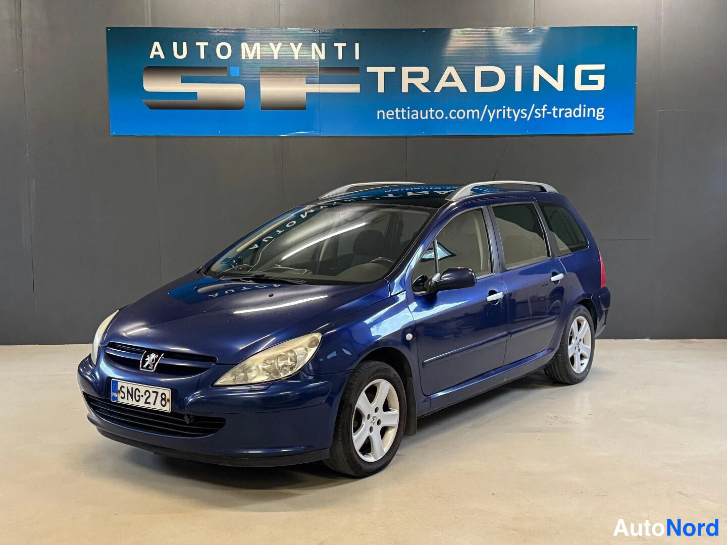 Sininen Peugeot 307 2004, kuva 2