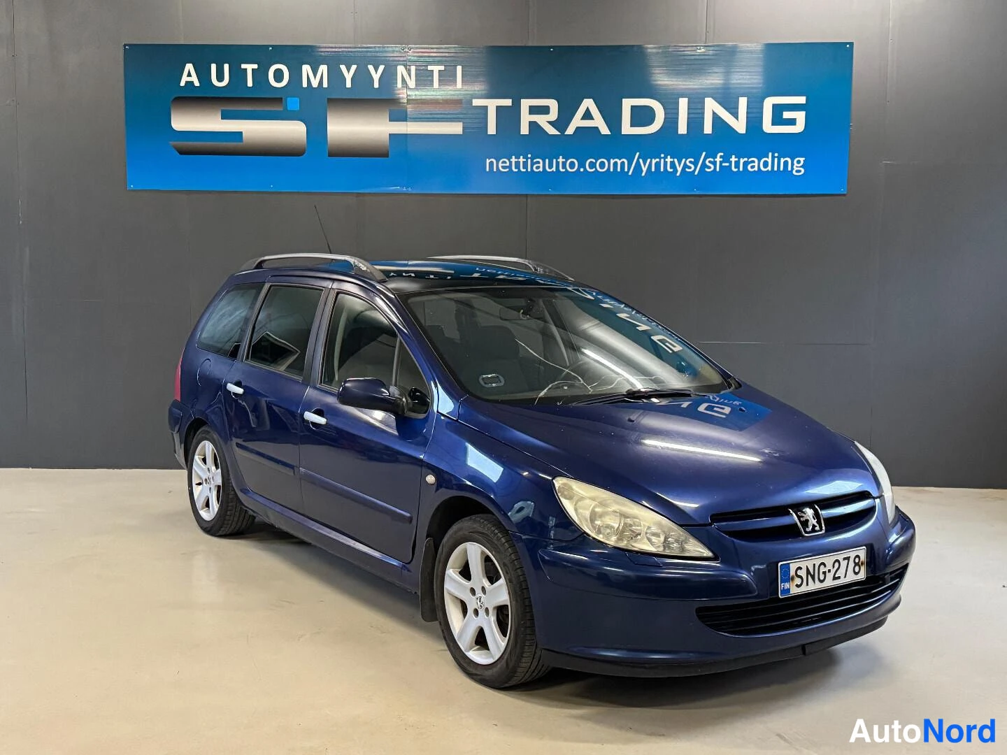 Sininen Peugeot 307 2004, kuva 3