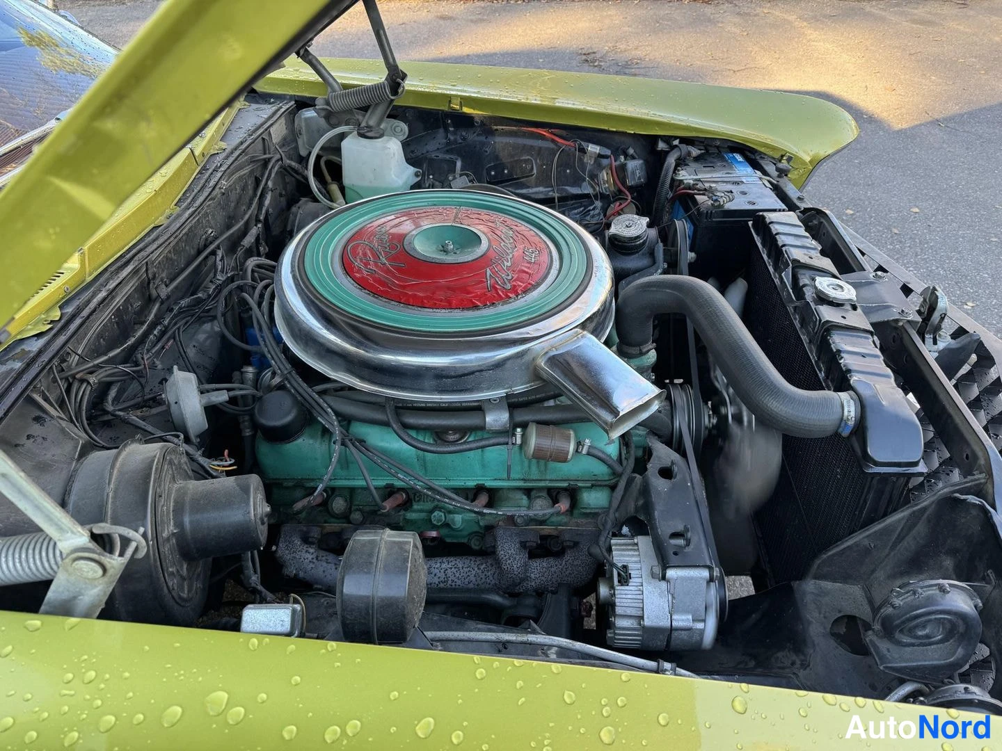 Vihreä Buick Riviera 1965, moottoritila, kuva 23